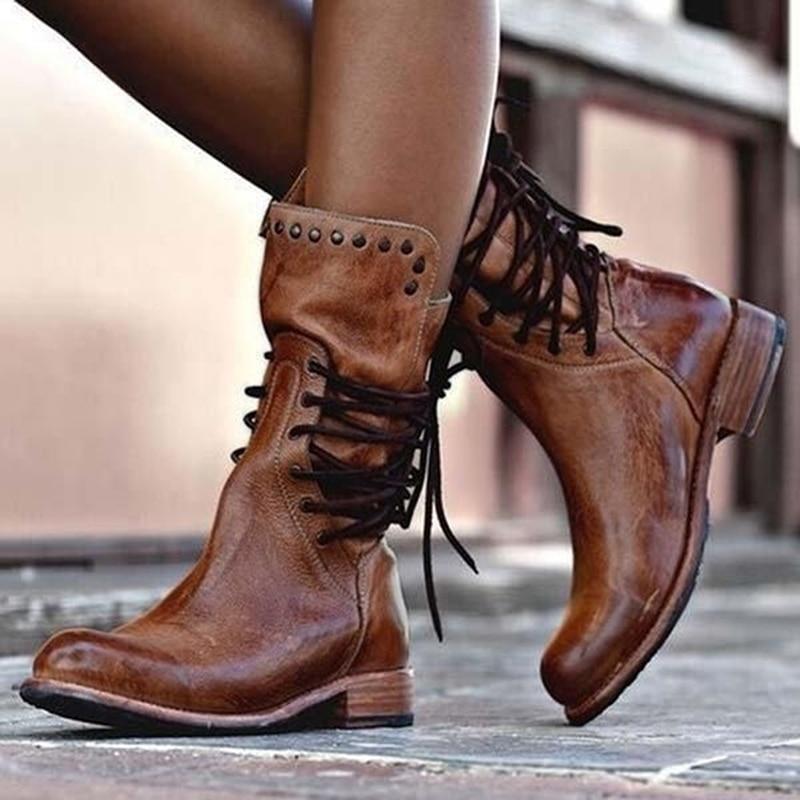 Bonnie™ | Stylish Leather Boots