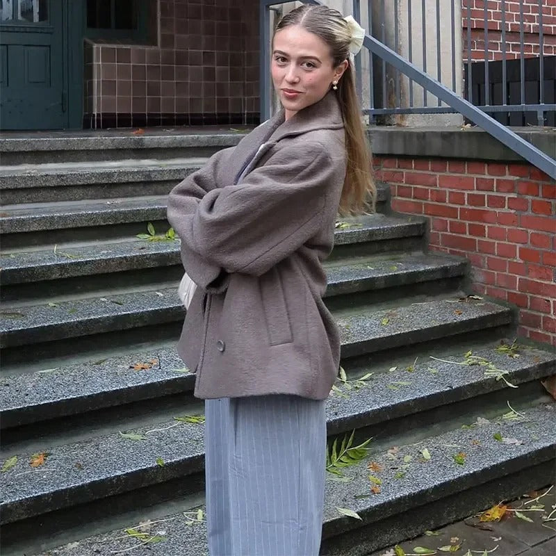 Tessa | Wool coat with lapels