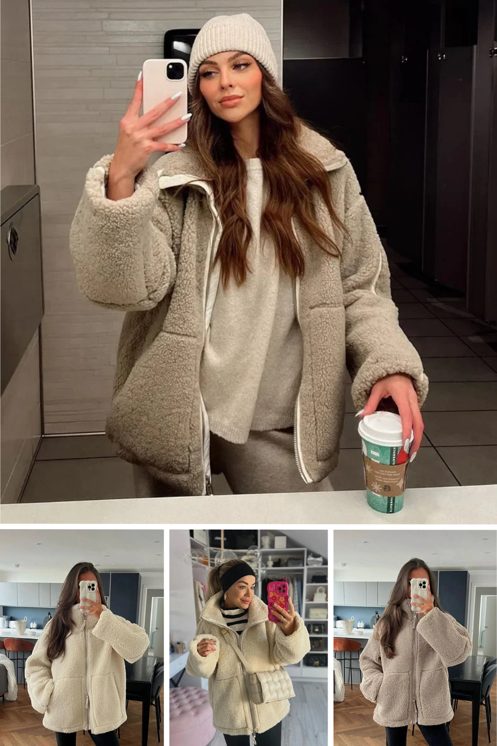 Lisa | Oversized warm fleece jacket