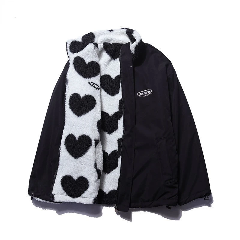 BacioDeluxe™️ | Double-Sided Heart Coat - Unique Collection