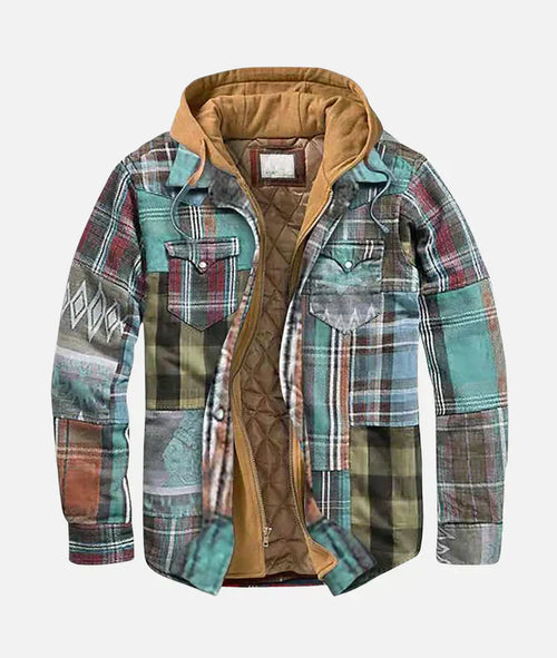 Darwin - Stylish Patchwork Plaid Jacket