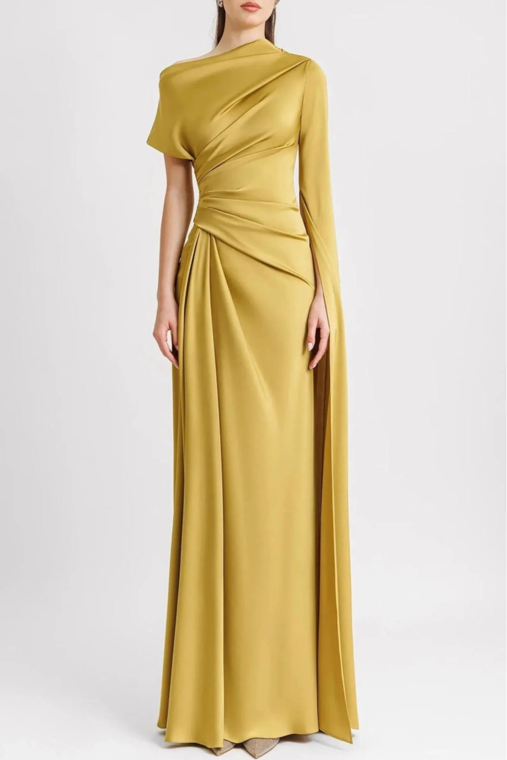 ALEXIA - SLANTED COLLAR DRESS