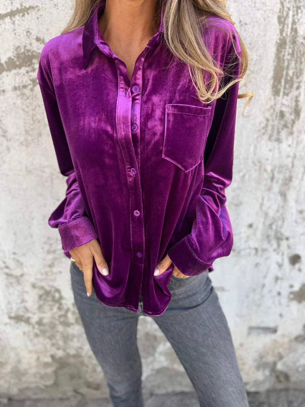 Fleur™ - Velvet Shirt | Hefsttrend 2024