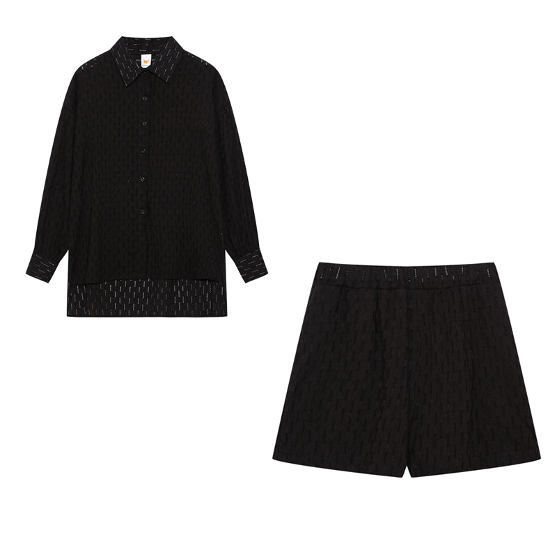 Elizabeth™ - Effortlessly Chic Breezy Shirt and Shorts Ensemble