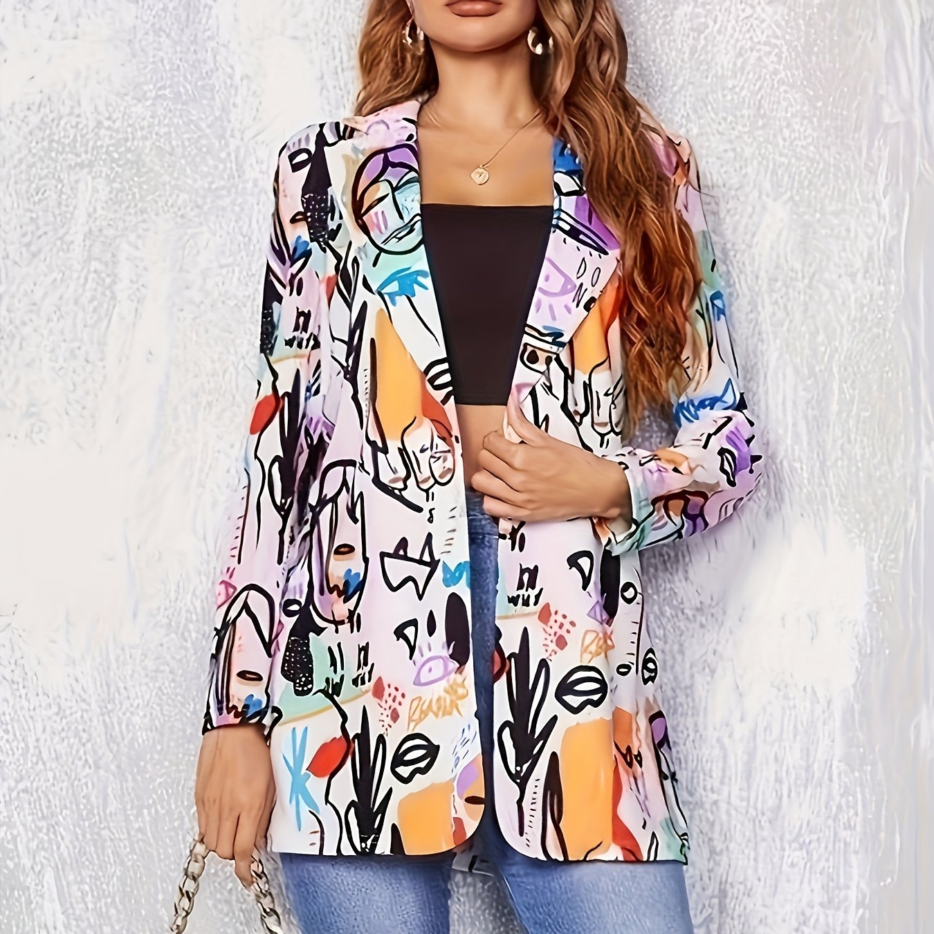 Avery™ Modern Graffiti Blazer | Stylish Urban Outerwear