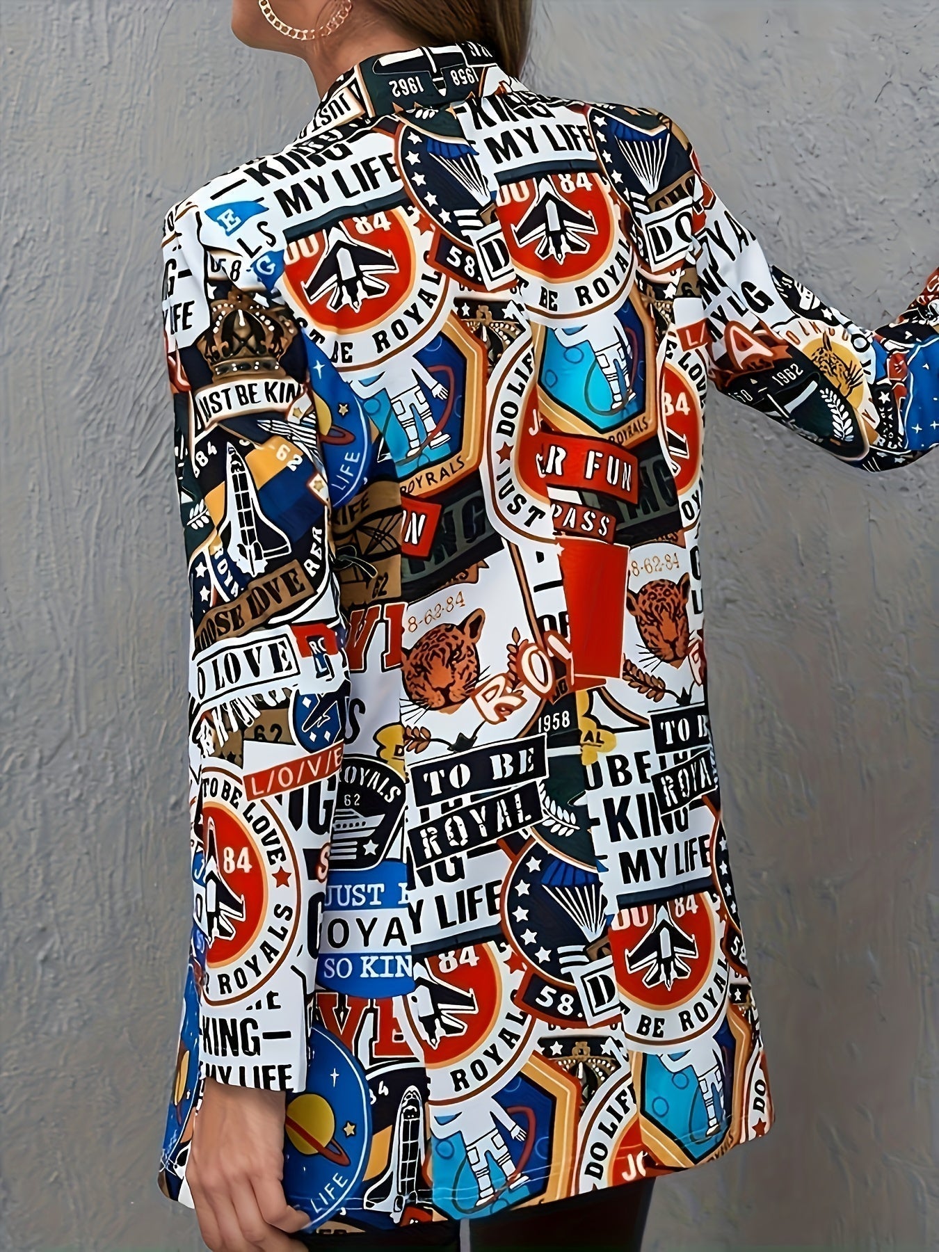 Avery™ Modern Graffiti Blazer | Stylish Urban Outerwear
