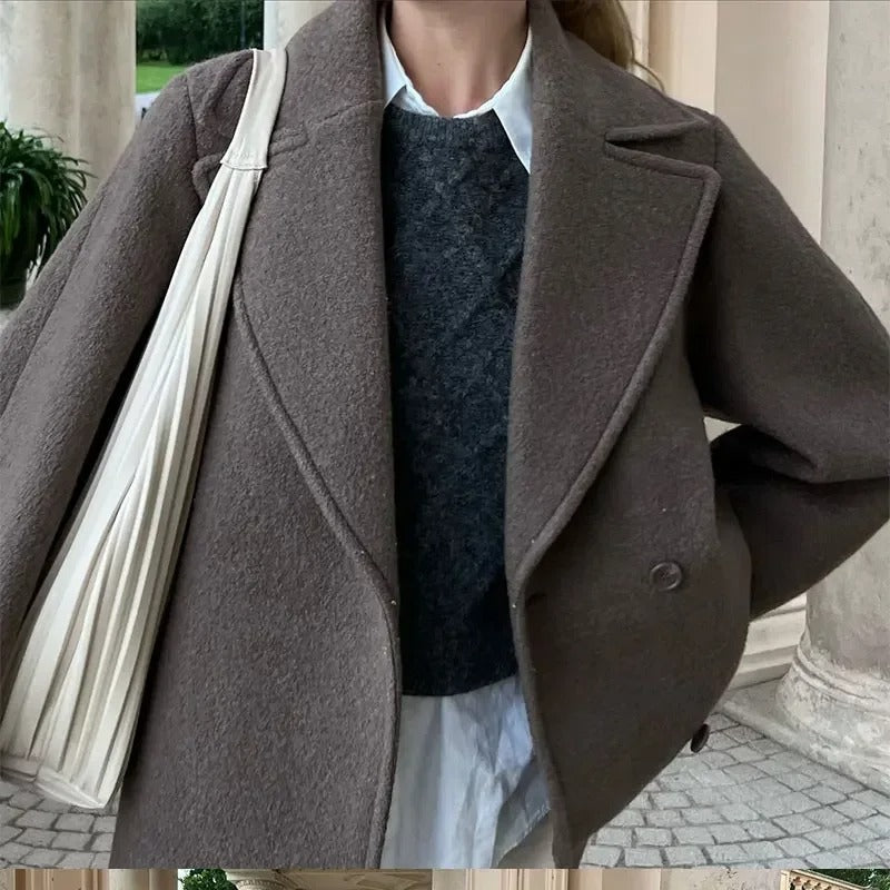 Tessa | Wool coat with lapels