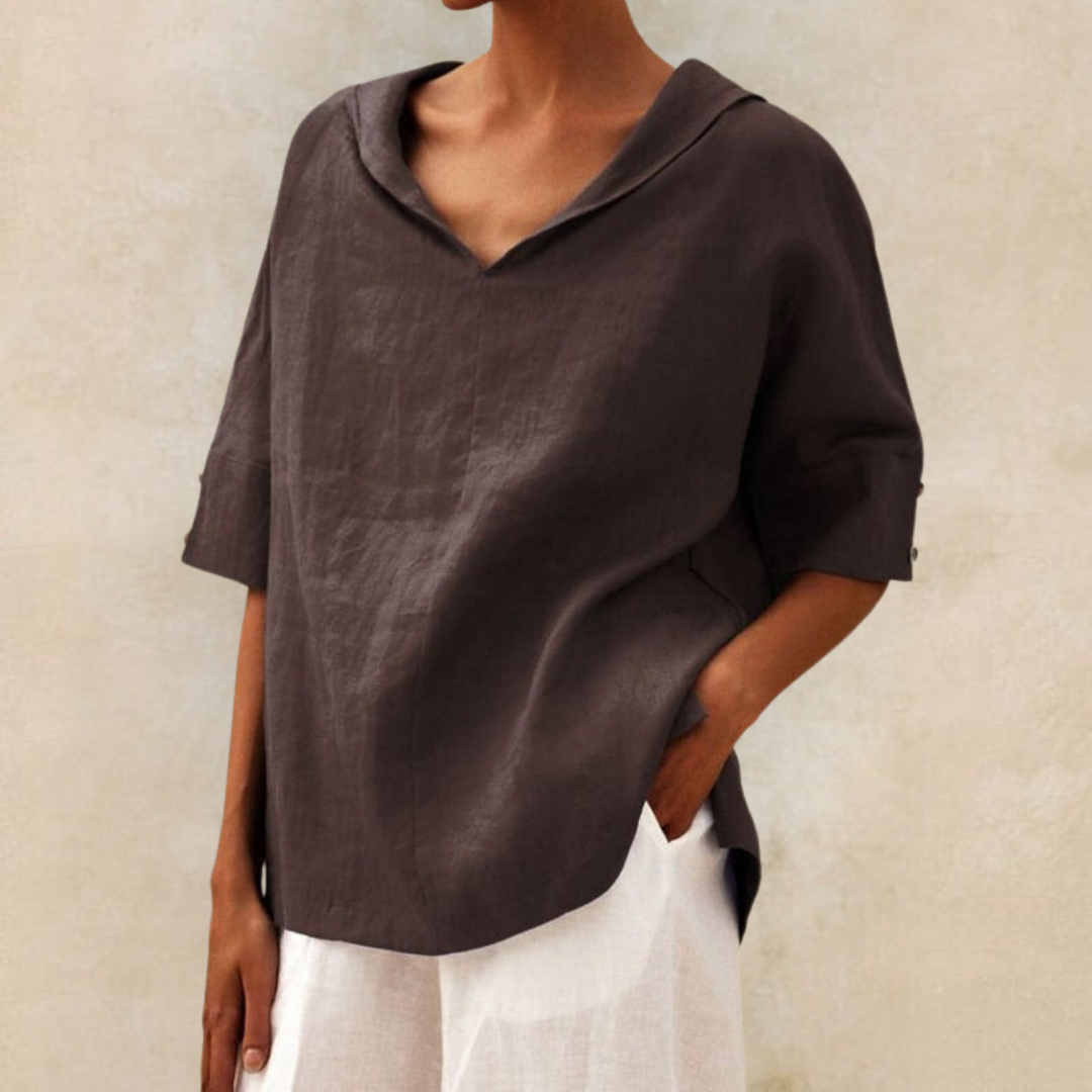 Lhinee™ - Effortlessly Chic Loose-Fit Blouse