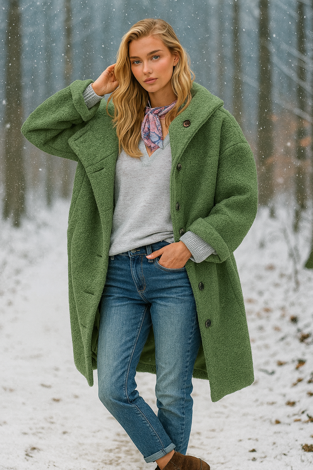 Élodie Lavin | Long Coat in Soft Wool