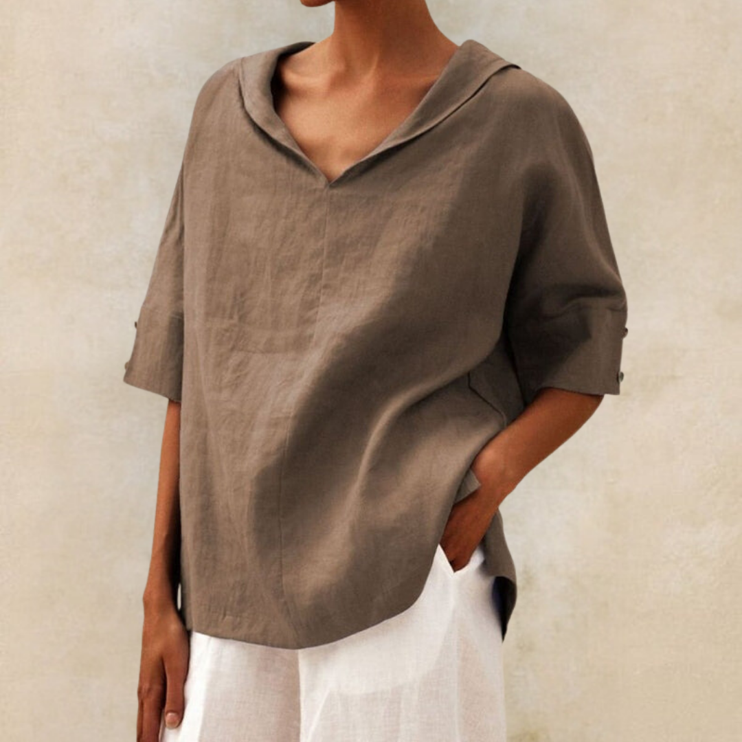Lhinee™ - Effortlessly Chic Loose-Fit Blouse