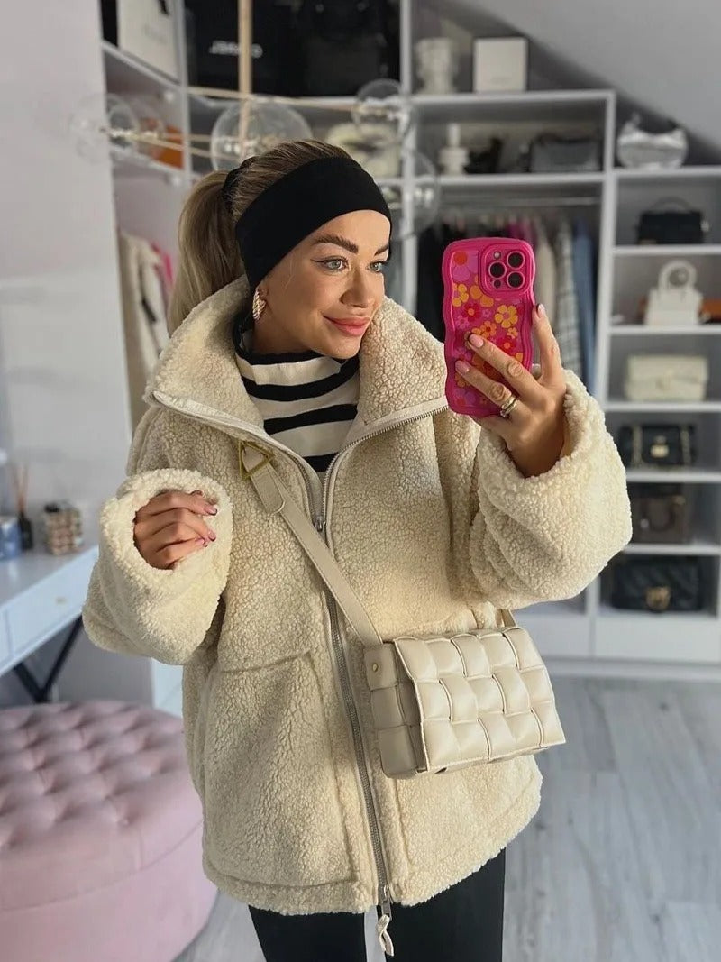 Lisa | Oversized warm fleece jacket