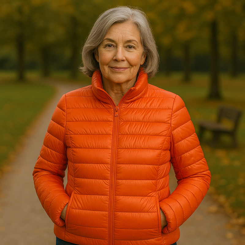 Freja Padded Jacket | Orange