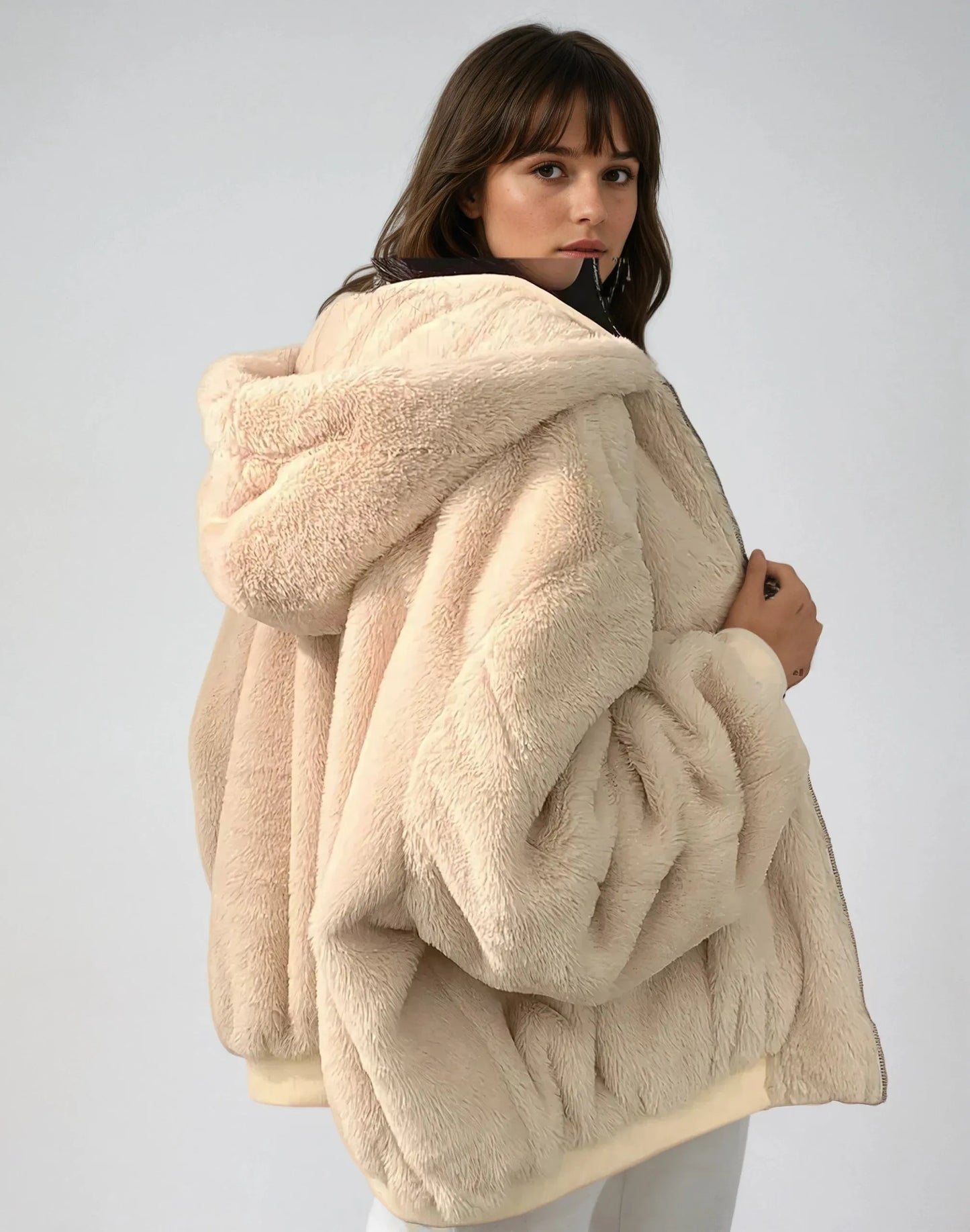 Océane Dubois | Elegant reversible thick jacket