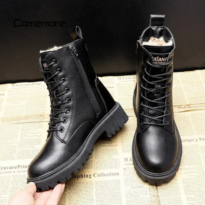 Delphine | Black winter boots