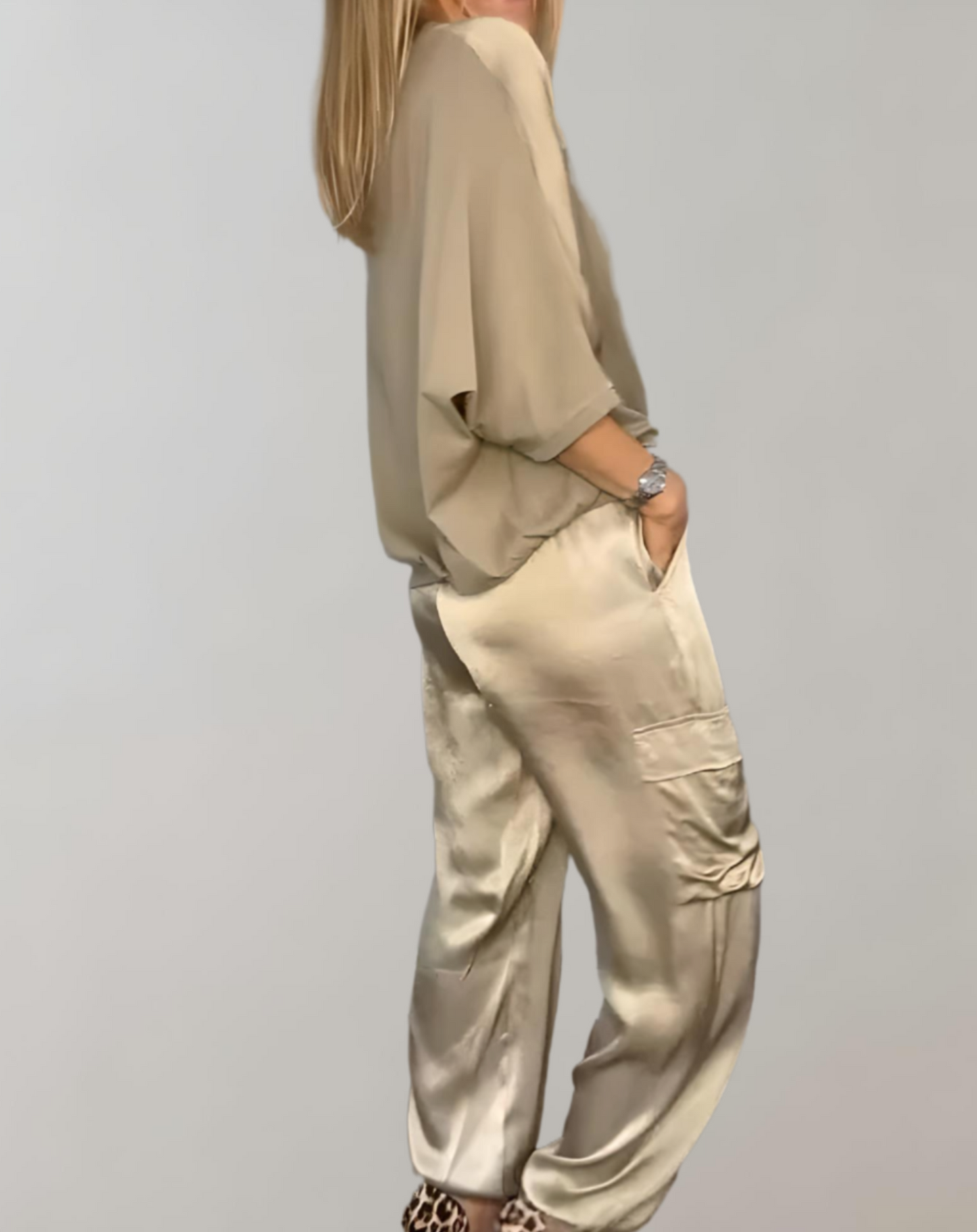 Finley™ - Luxurious Silky Cargo Lounge Set for Ultimate Comfort