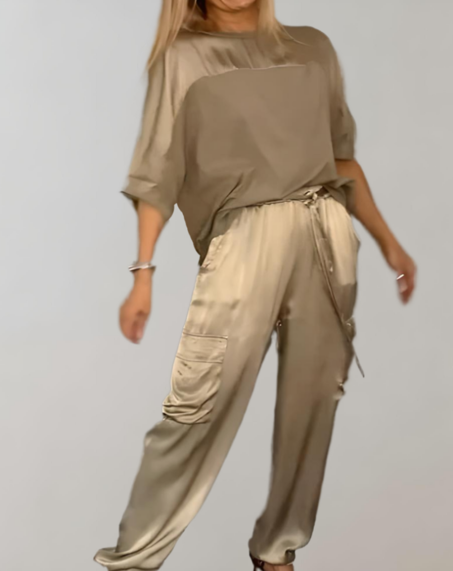 Finley™ - Luxurious Silky Cargo Lounge Set for Ultimate Comfort