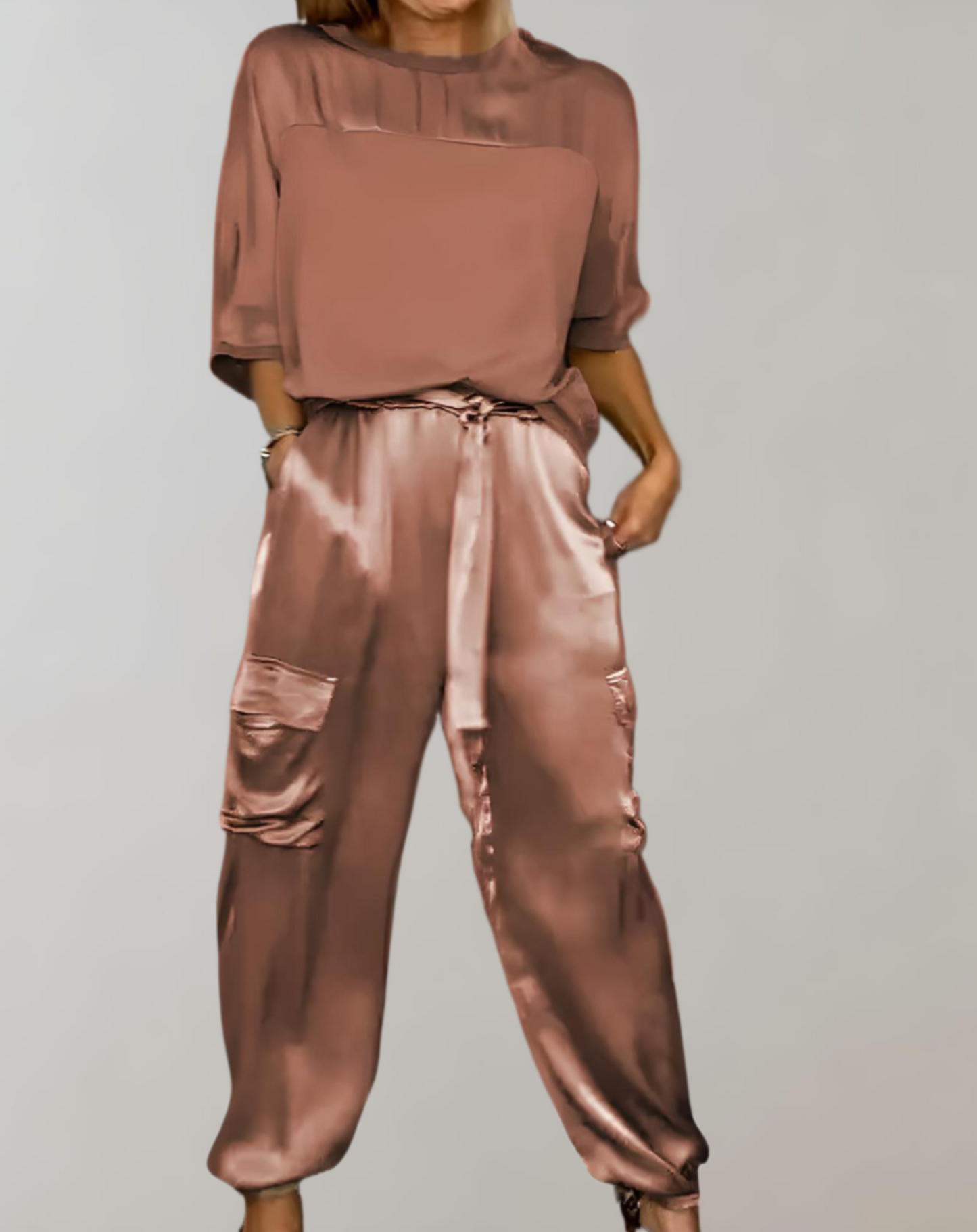 Finley™ - Luxurious Silky Cargo Lounge Set for Ultimate Comfort