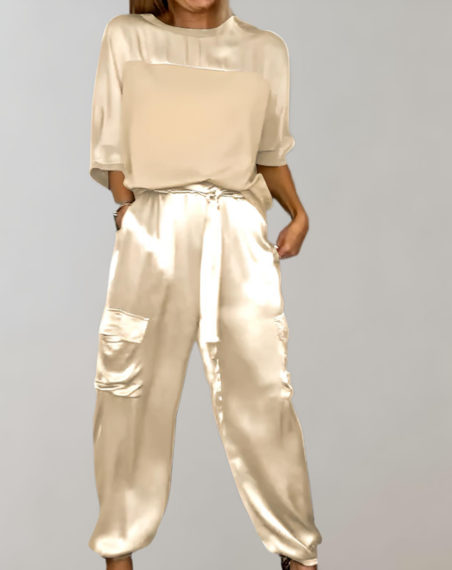 Finley™ - Luxurious Silky Cargo Lounge Set for Ultimate Comfort