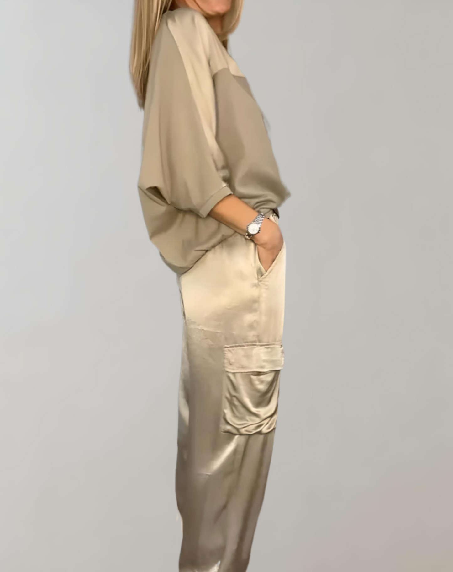 Finley™ - Luxurious Silky Cargo Lounge Set for Ultimate Comfort