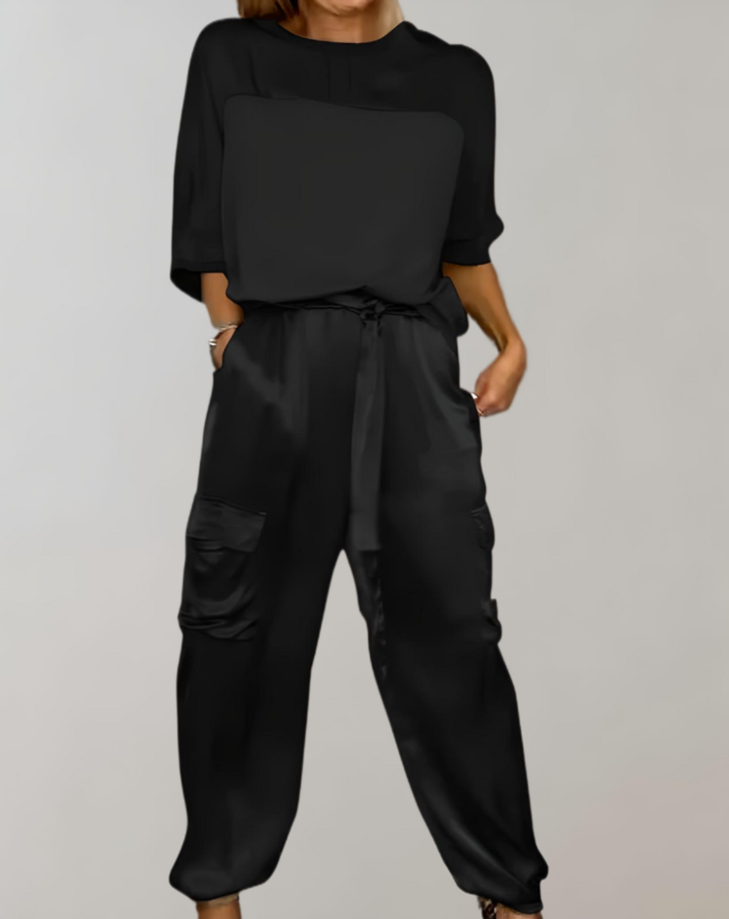 Finley™ - Luxurious Silky Cargo Lounge Set for Ultimate Comfort