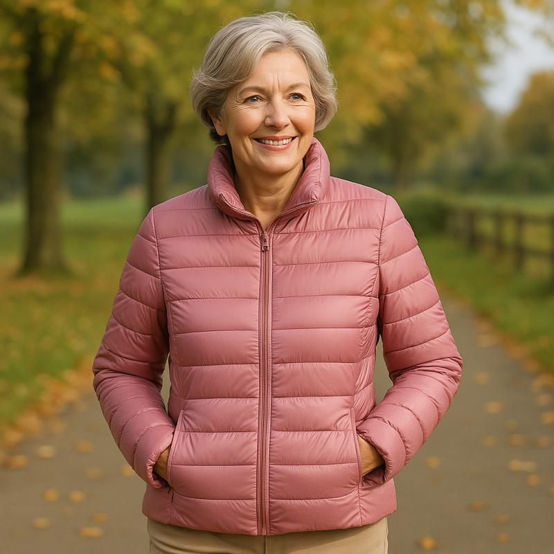 Freja Padded Jacket | Salmon