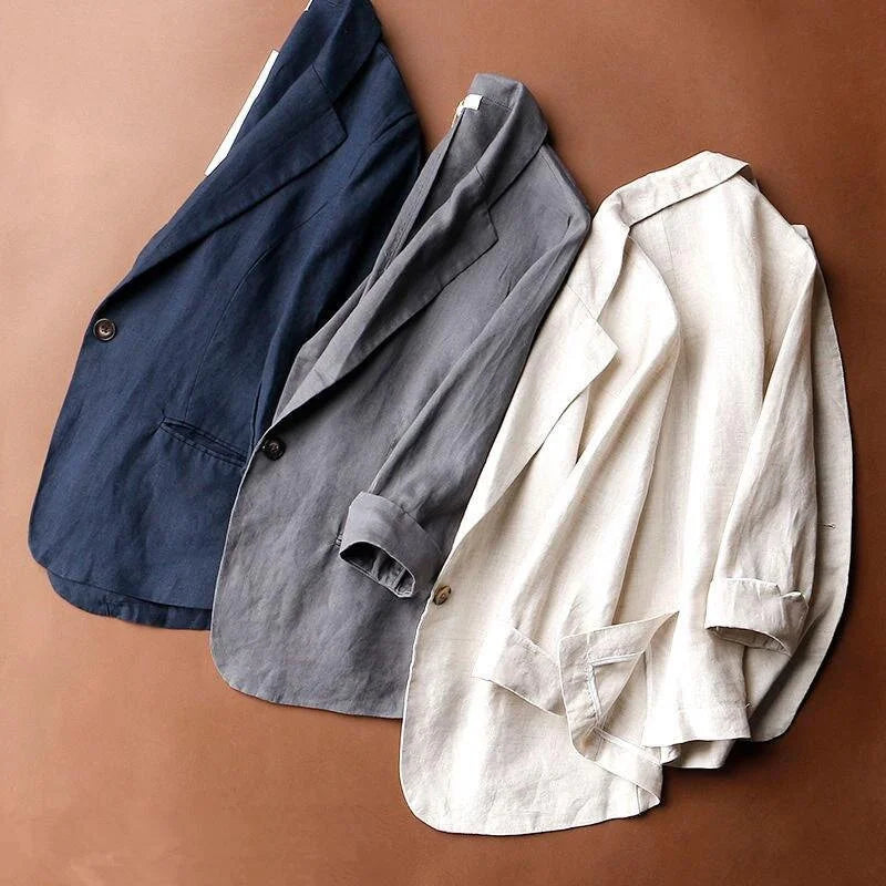 Aubrey™ | Chic Linen Jacket
