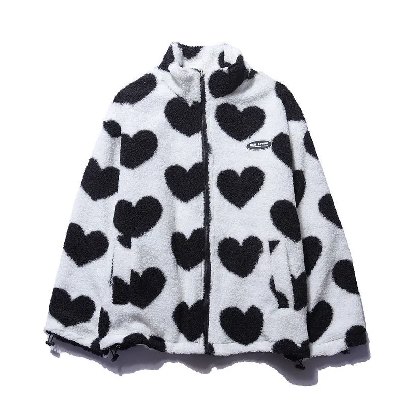 BacioDeluxe™️ | Double-Sided Heart Coat - Unique Collection