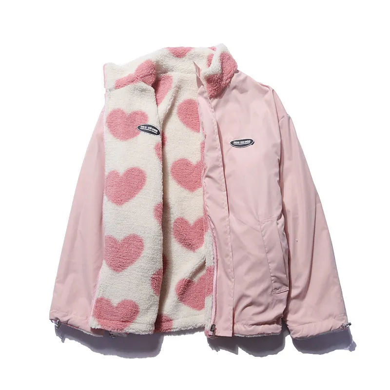 BacioDeluxe™️ | Double-Sided Heart Coat - Unique Collection