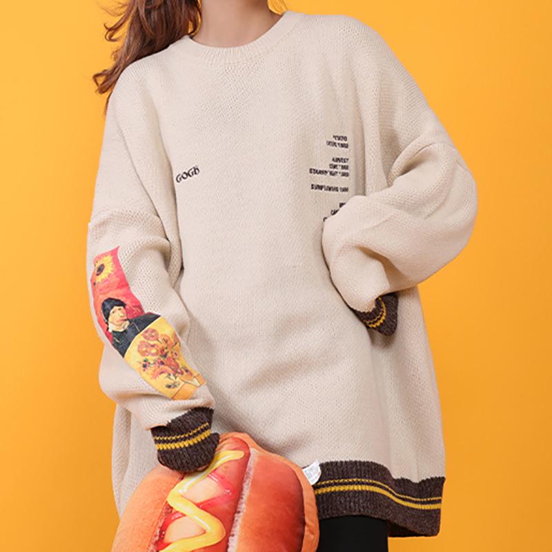 Van gogh retro sweater