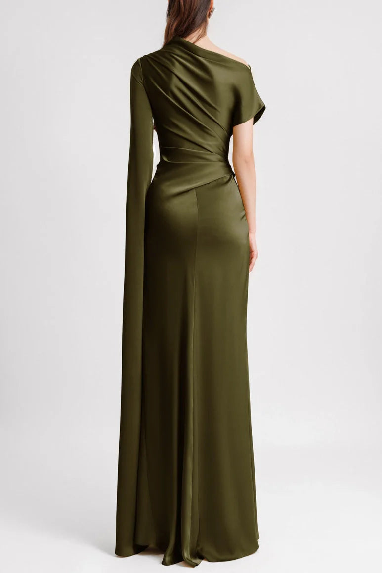 ALEXIA - SLANTED COLLAR DRESS