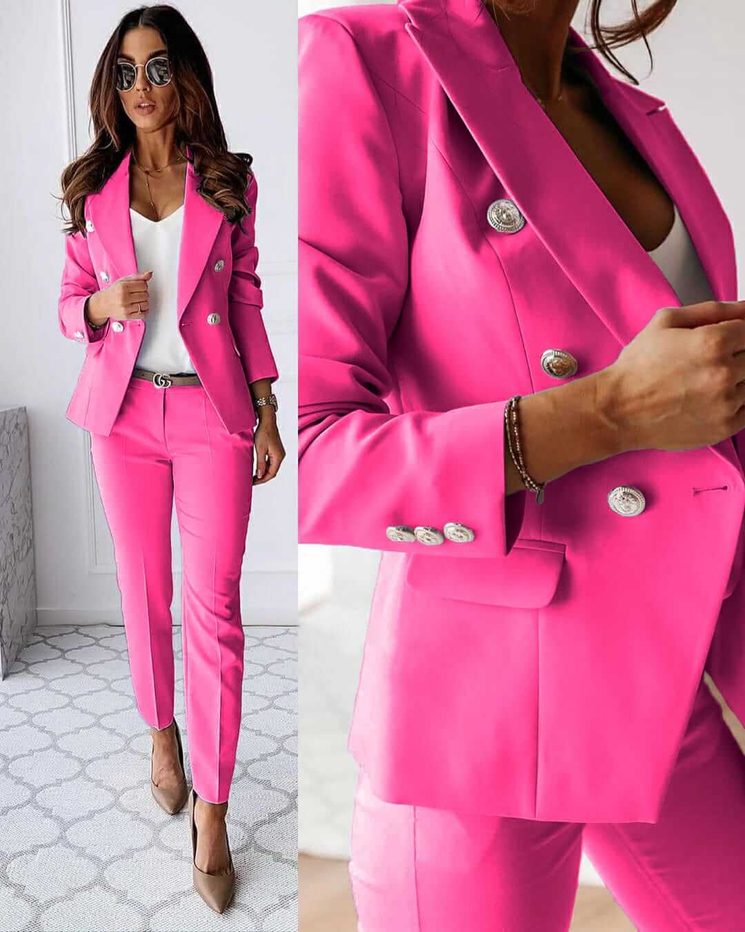 Ladies pantsuit set - blazer & pants elegant