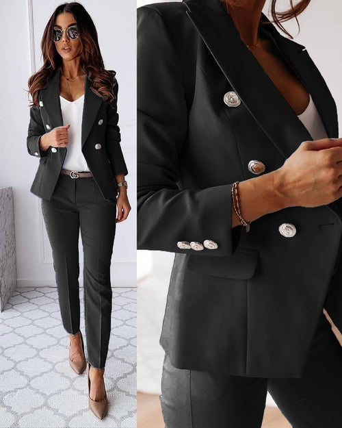 Ladies pantsuit set - blazer & pants elegant