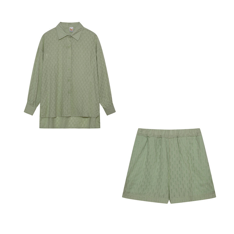 Elizabeth™ - Effortlessly Chic Breezy Shirt and Shorts Ensemble