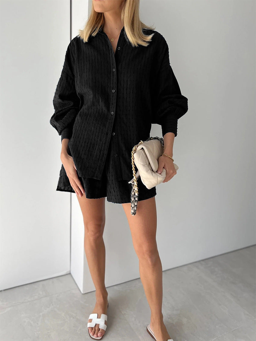 Elizabeth™ - Effortlessly Chic Breezy Shirt and Shorts Ensemble