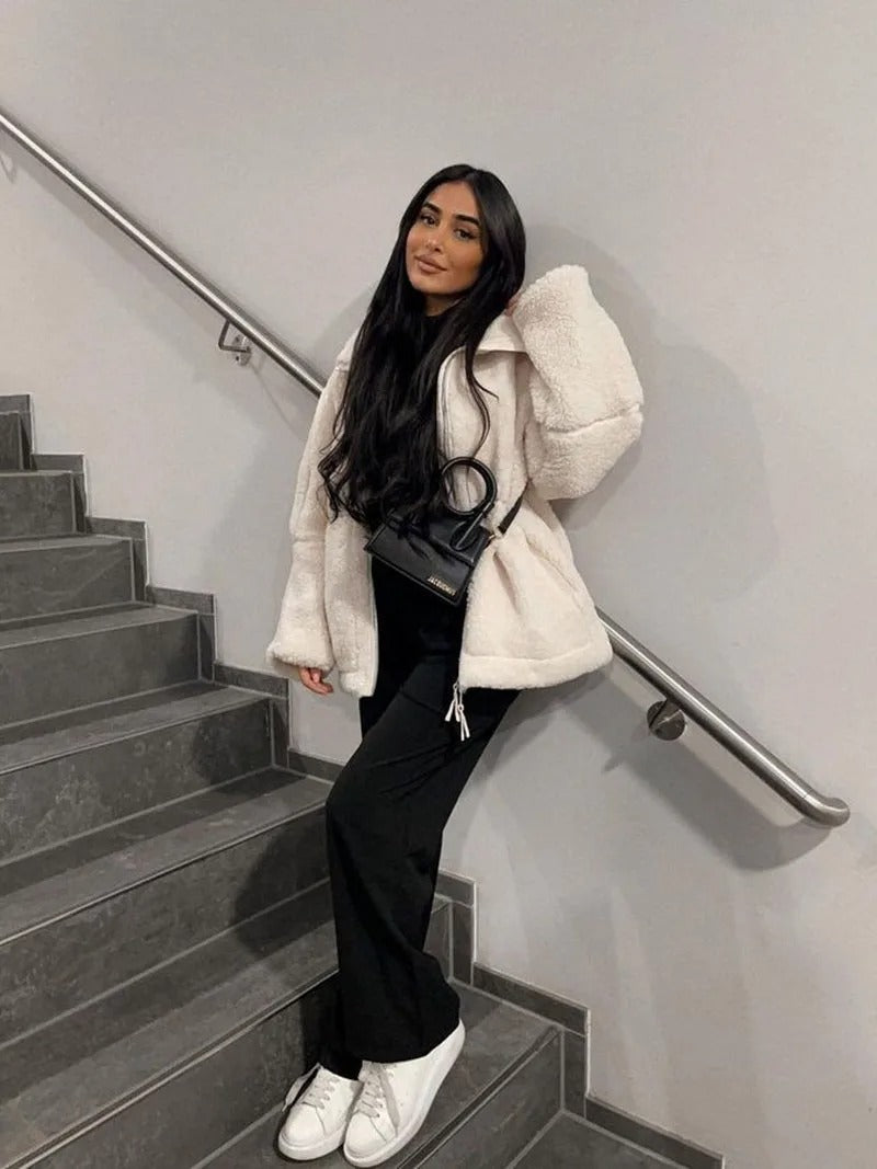 Lisa | Oversized warm fleece jacket