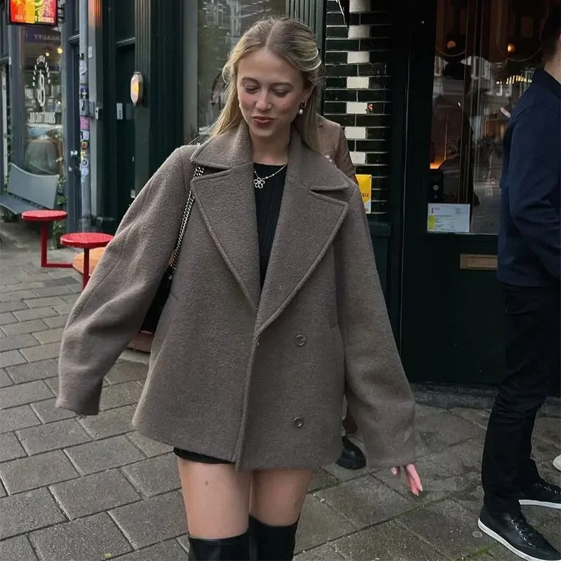 Tessa | Wool coat with lapels