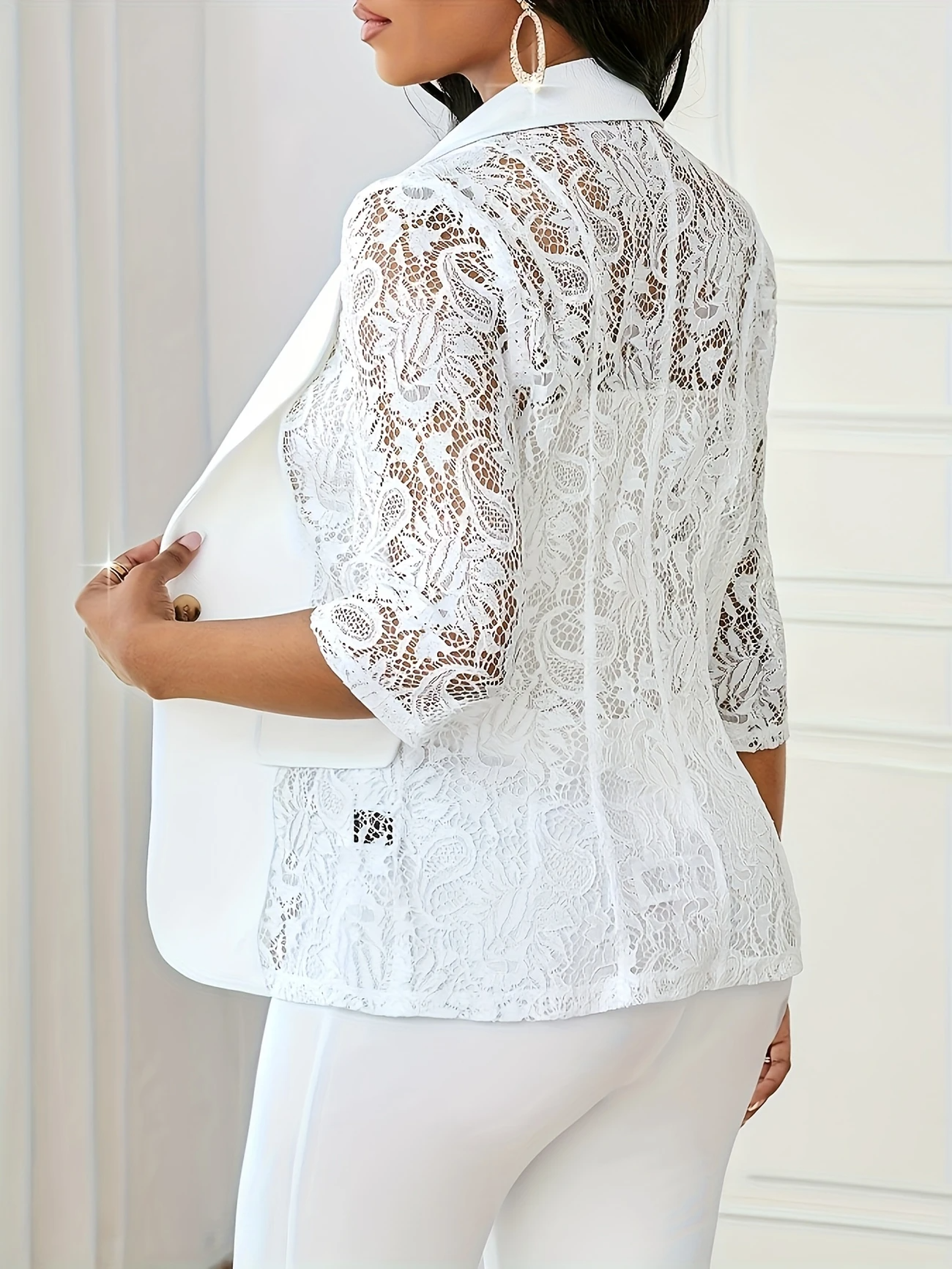 Layla™ | Elegant Lace Blazer