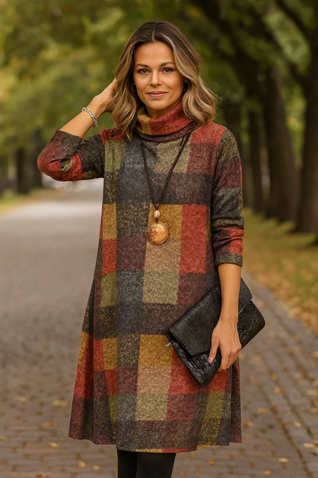 Jemi™ - Long-sleeved dresses above the knee