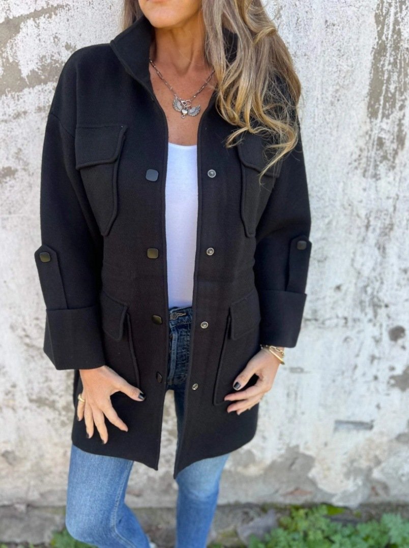 Winter double-sided tweed women's jacket