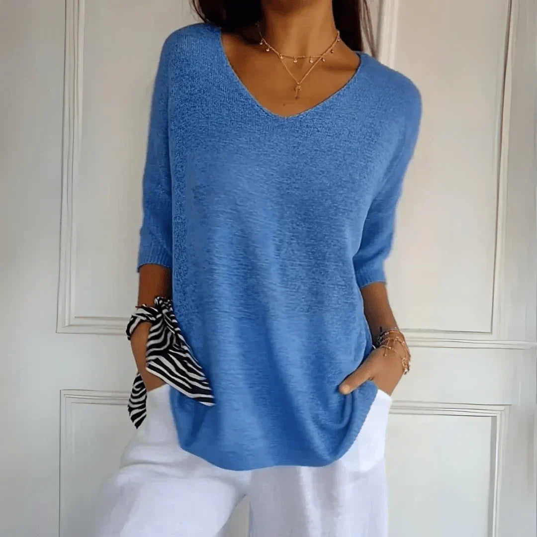 Azure™ - Chic and Comfortable Elegance Blouse