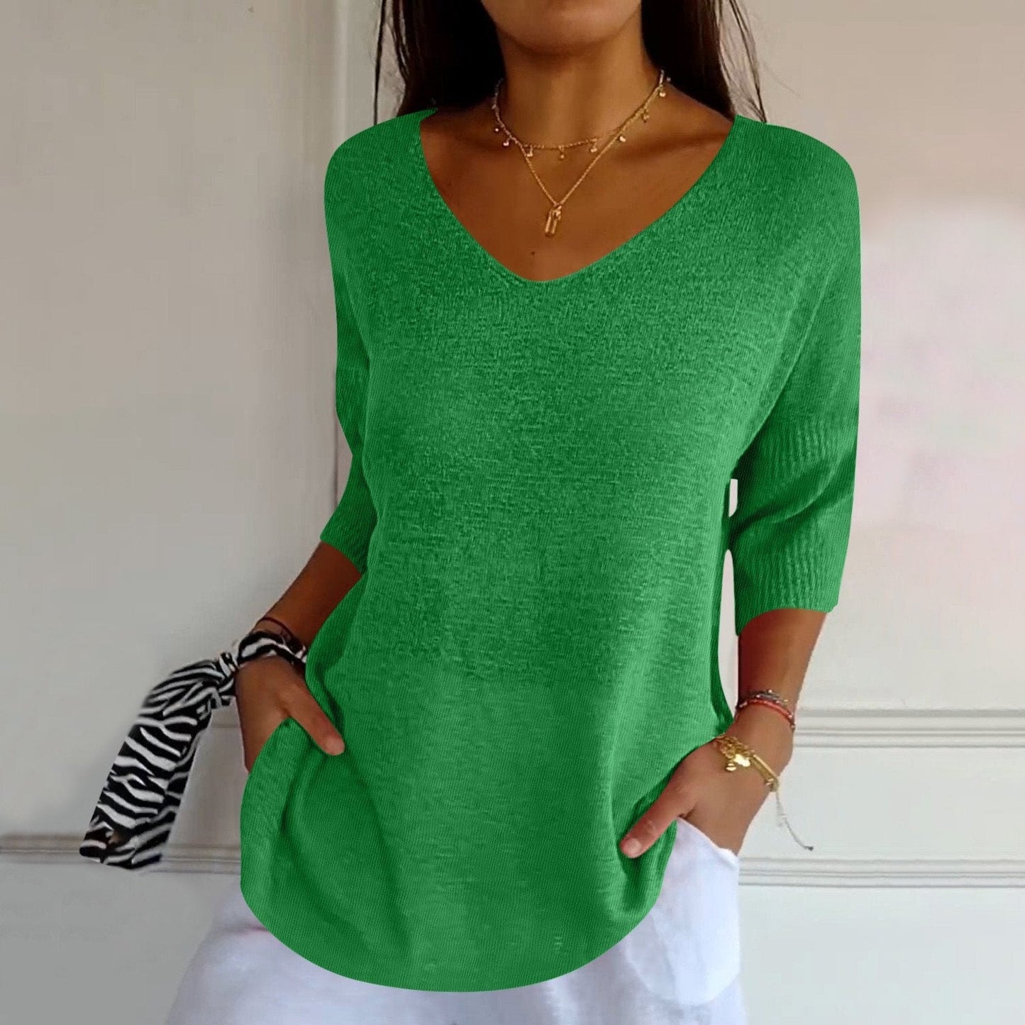 Azure™ - Chic and Comfortable Elegance Blouse