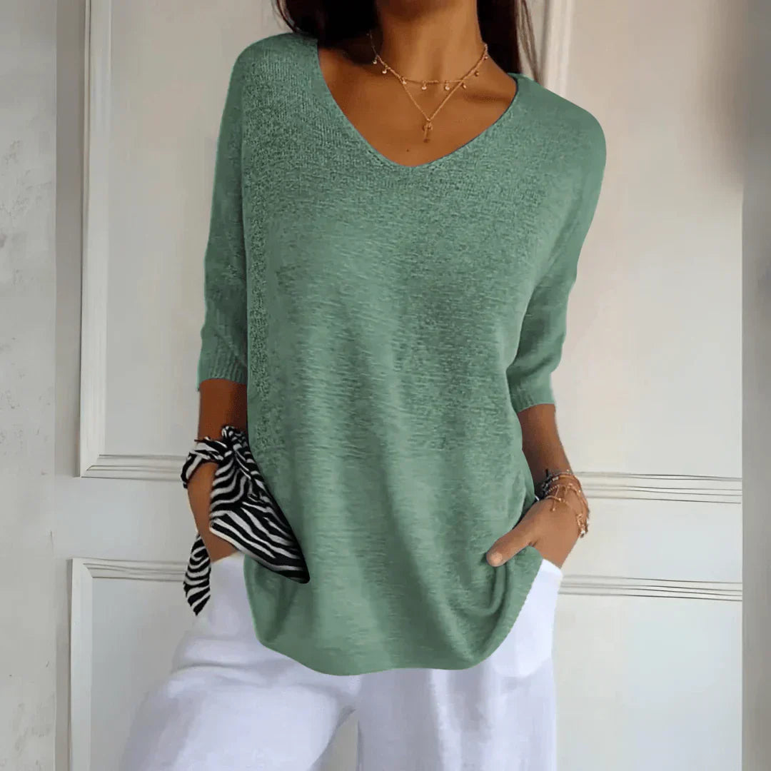 Azure™ - Chic and Comfortable Elegance Blouse