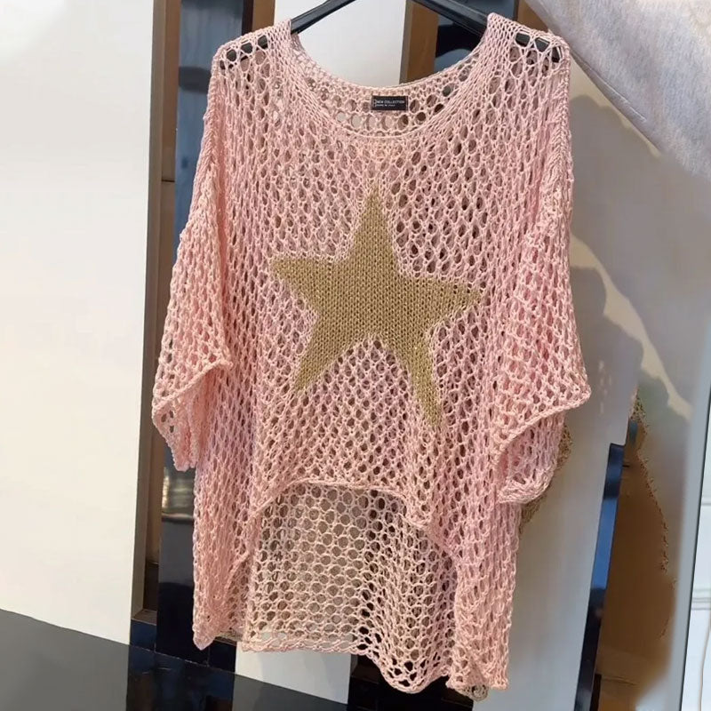 Jiah™ - Enchanting Starry Knit Top