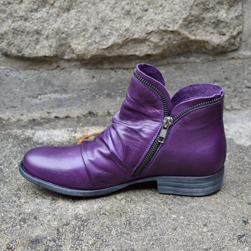 Mirelle™ | Stylish Zippered Boots