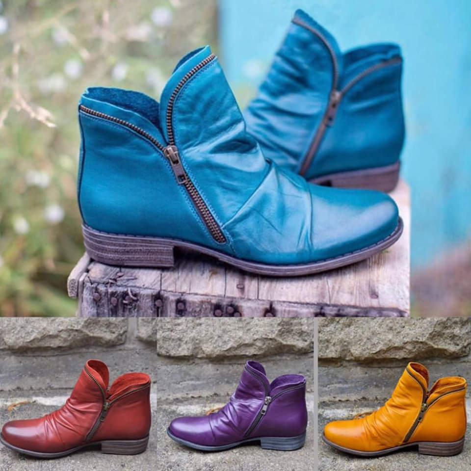 Mirelle™ | Stylish Zippered Boots