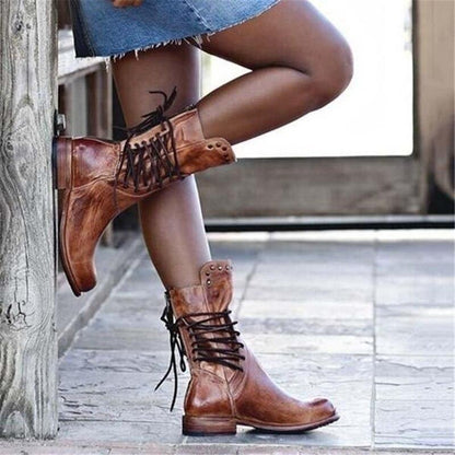 Bonnie™ | Stylish Leather Boots