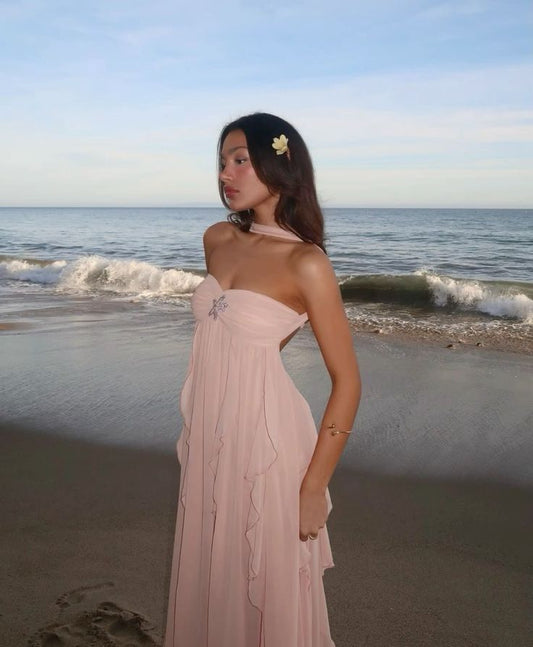 Sarah | Glamorous Ruffled Maxi Dress