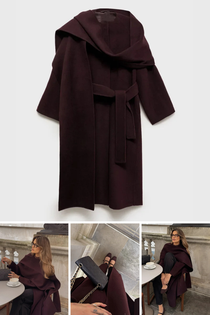 Querine | Coat with scarf