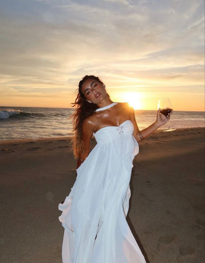 Sarah | Glamorous Ruffled Maxi Dress
