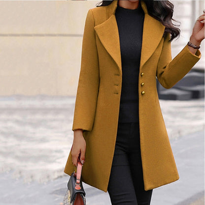 Chase | Women's Sleek Buttoned Coat | Sophisticated & Modern